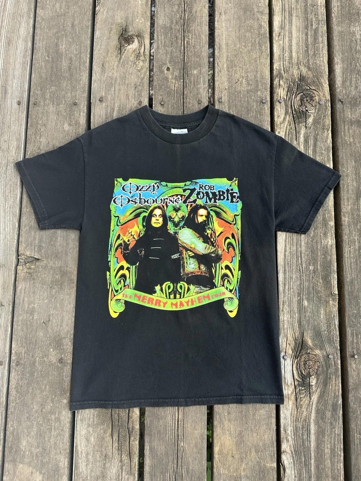 

Vintage Ozzy Osbourne Rob Zombie Tour T Shirt Men’s Medium 2001 XL
