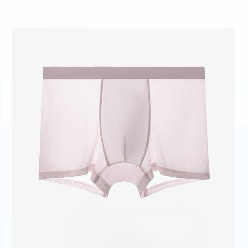 Plus Size Men's Summer Thin New Style Ice Silk Flat Angle Underwear