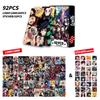 Demon Slayer 92 Pcs Lomo Cards And Stickers Double Sided Hd Color Printed Anime Collectible Bookmarks Greeting Cards For Fans