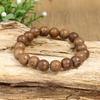 TopHanqi 3pcs Vintage Style Multi-color Wooden Beaded Elastic Stretch Bracelet Set for Men and Women