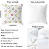 Cute Cartoon Texture Cushion Cover Soft & Easy-Wash Pillow Case – Versatile For Couch, Bed, Travel And Office