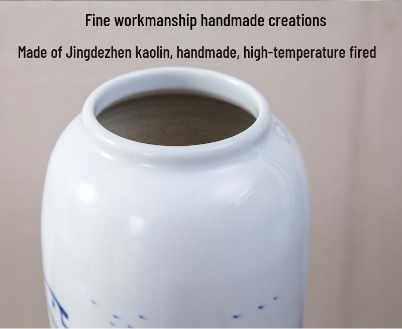 Jingdezhen Ceramic Vase for Floral Arrangements - Home Decor Ornament