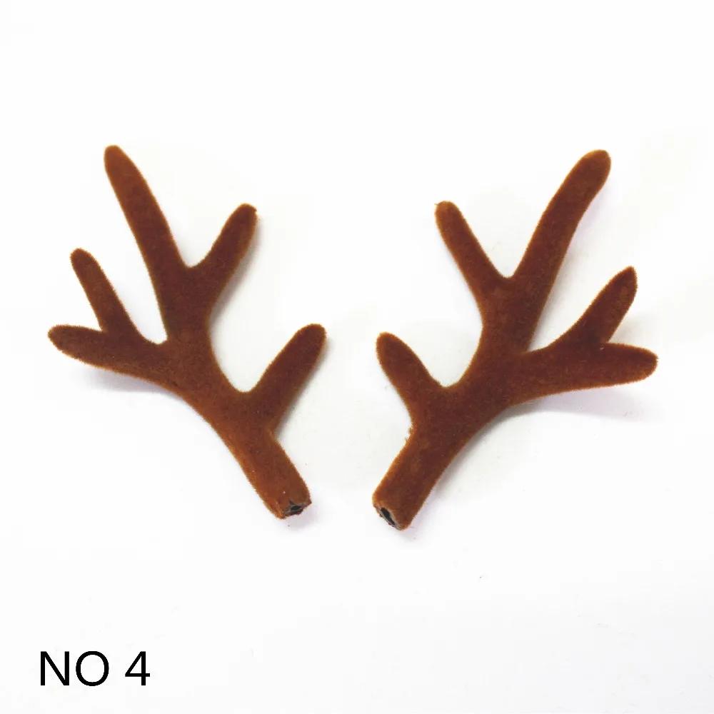 Handmade Brown Simulation Deer Antlers Christmas Decor DIY Cosplay Headband Deer Antlers Simulation Antlers Accessories