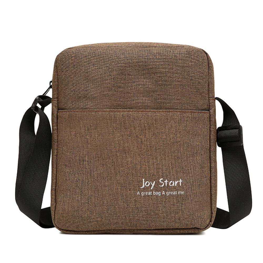 Men'S Shoulder Bag Mobile Phone Bag Simple And Durable Oxford Cloth Light And Large Capacity Commuter Travel Slung Small Bag.