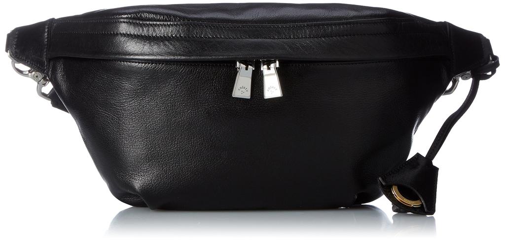 Aniary 01-07003 Antique Leather Shoulder Bag, Black