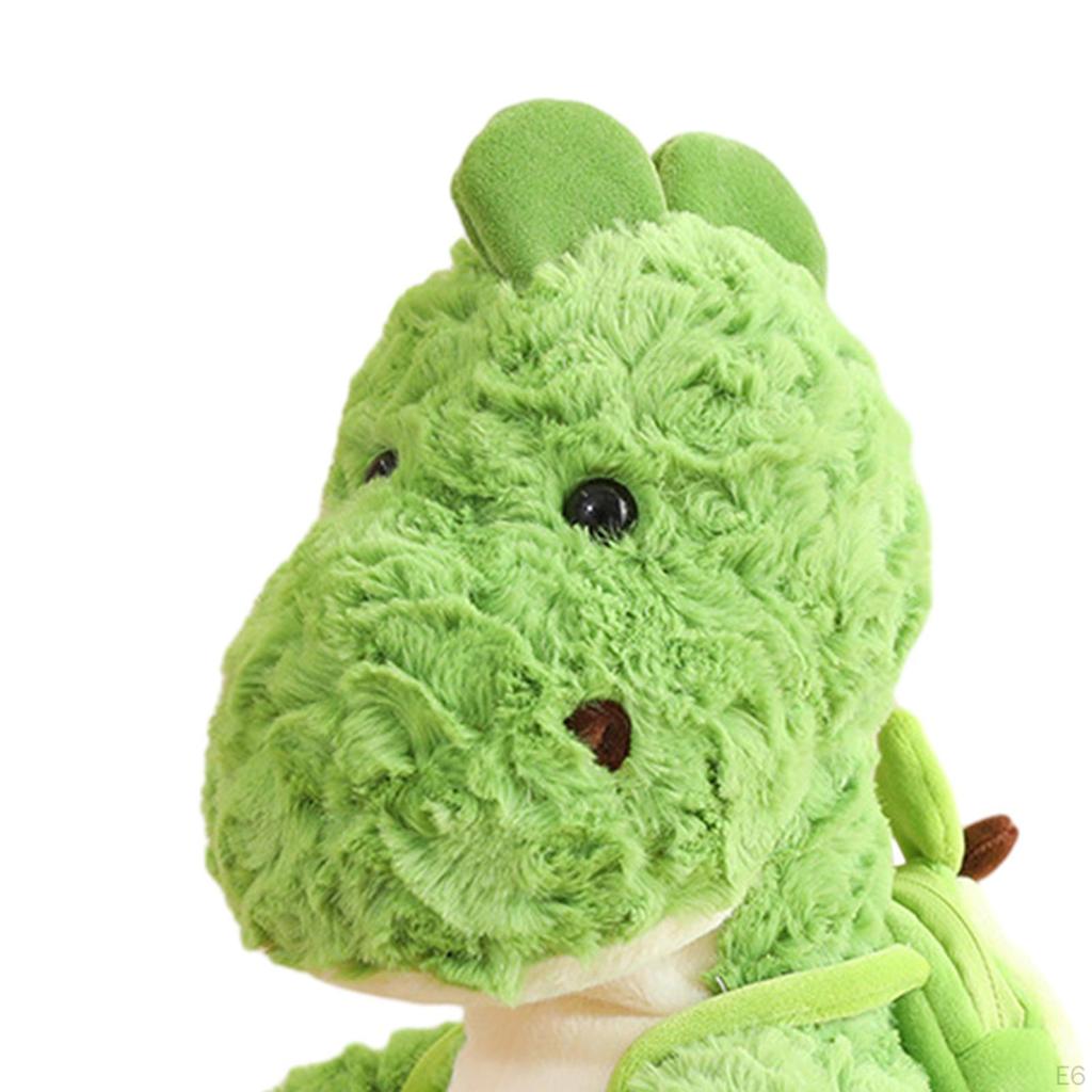 Stuffed Animal Plush Toy Green Bedtime Companions Soft Figurine Dinosaur Throw Pillow for