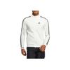Adidas Stand Collar Logo Print Classic Three-Stripe Zip Jacket Men Jackets White HP1993