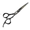 6.0 Inch Black Ring, Handle Hair Scissors, Hair Scissors, Flat Scissors, Tooth Scissors, Thin Scissors, Special for Hair Salons 07-2