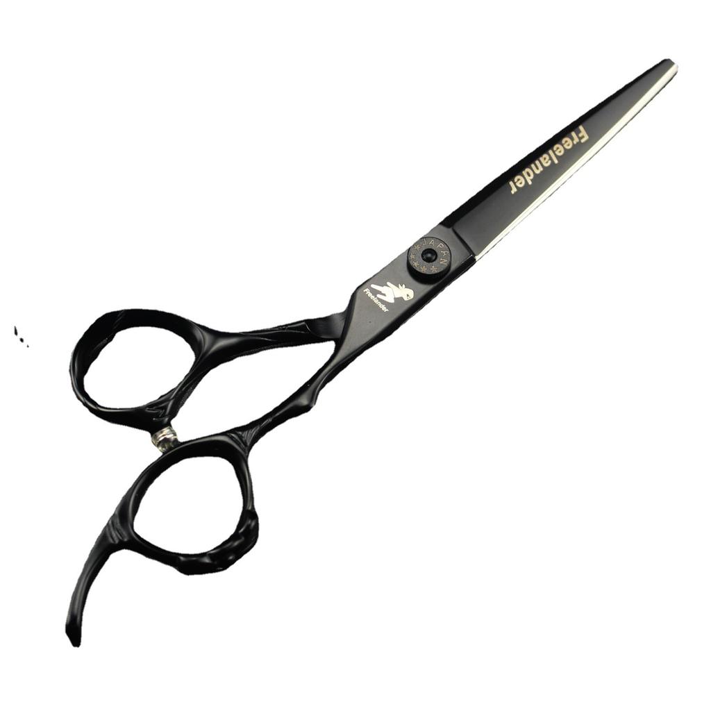 6.0 Inch Black Ring, Handle Hair Scissors, Hair Scissors, Flat Scissors, Tooth Scissors, Thin Scissors, Special for Hair Salons 07-2