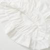 SAW Women's Fashion Strapless Wave Edge Poplin Top F7-8800
