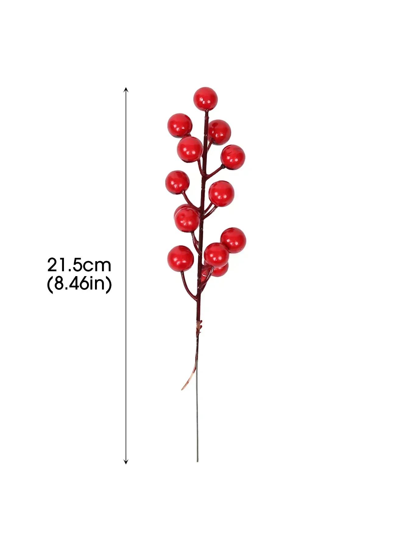 

1-10pcs Christmas Simulation Berry 14 Berries Artificial Flower Fruit Cherry Plants Home Christmas Party Decoration DIY Gift