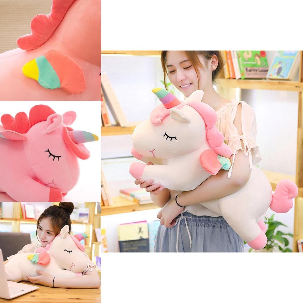 Adorable Unicorn Stuff Toy Soft Plush Doll Cushion Perfect Kids Birthday Gift
