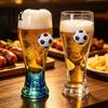 Photo Prop Glass Soccer Beer Glass, 420ml Capacity Craft Pint Mug Artifact For Taking Photos with Football Decor, Pub Drinking Cup for Party Home Bar