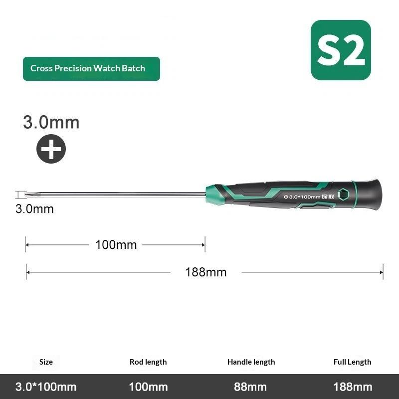 Precision Magnetic Screwdriver Anti-Slip Handle Slotted Type Mini Screw Driver Installation And Disassembly Repair Tool