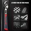 4Pieces Adjustable Auto Locking Wrench Pipe Clamp Wrench With 6/8/10/12Inch Size For Plumbing Mechanical Home Repair