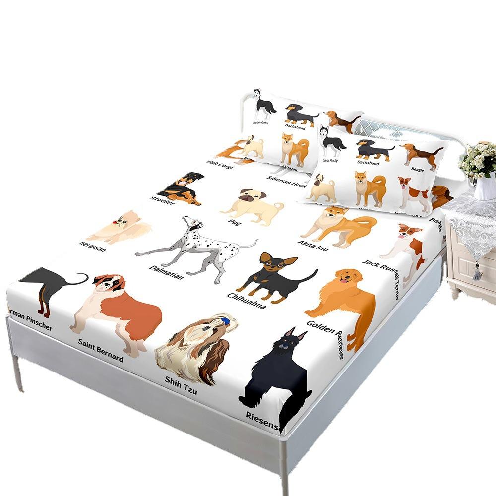 Three-Piece Mattress, Bed Cover, Insect Butterfly Decorative Mattress, Protective Cover, Bed Sheet All-Inclusive.