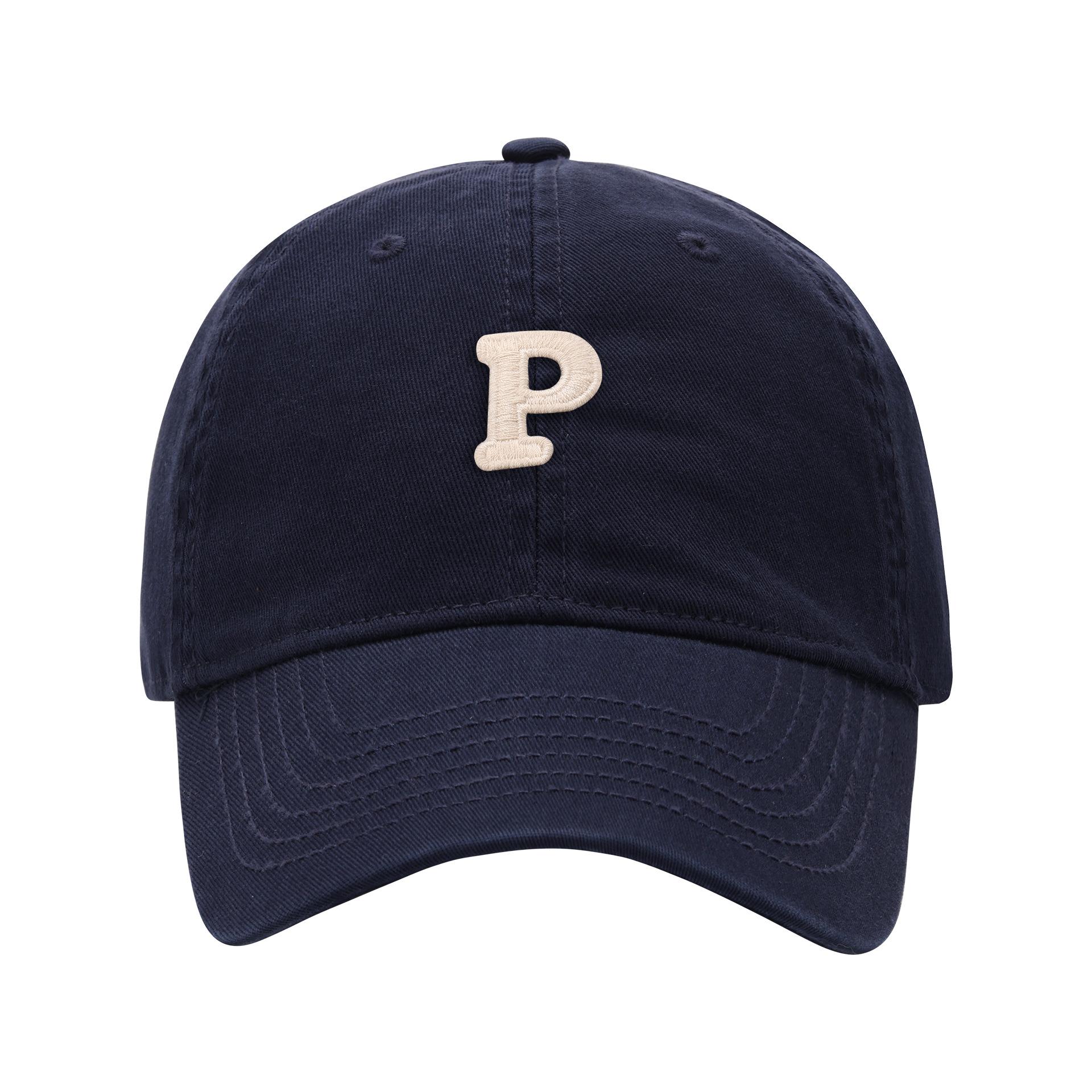 

Letter P duckbill cap casual fashion versatile street baseball cap couple hat shopping date fashion item Adjustable