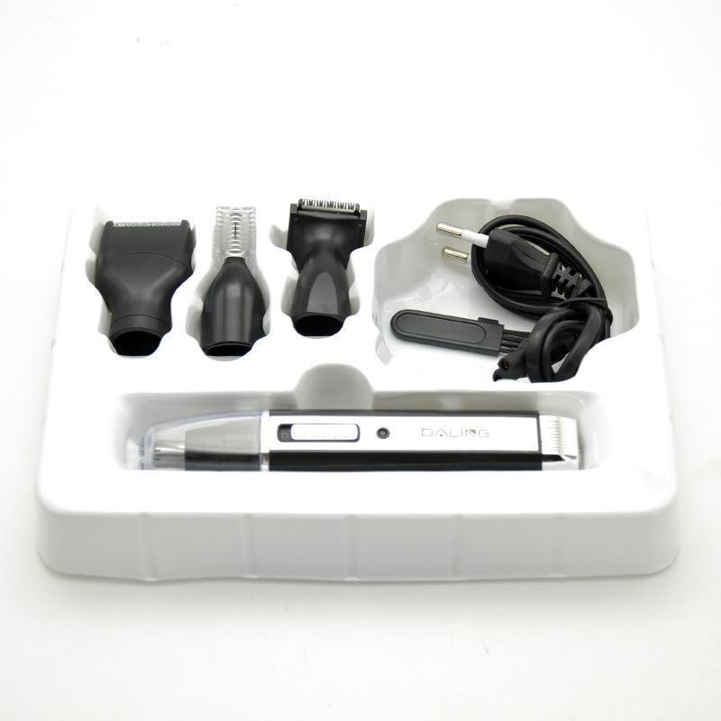 Barbeador Elétrico Multifuncional Masculino 7003: Aparador de Nariz e Cabelo 4 em 1 Recarregável por USB, Cortador, Aparador de Sobrancelhas.