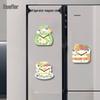 3D Dessert Cartoon Fridge Magnet Clock - Silent, Creative, Decorative