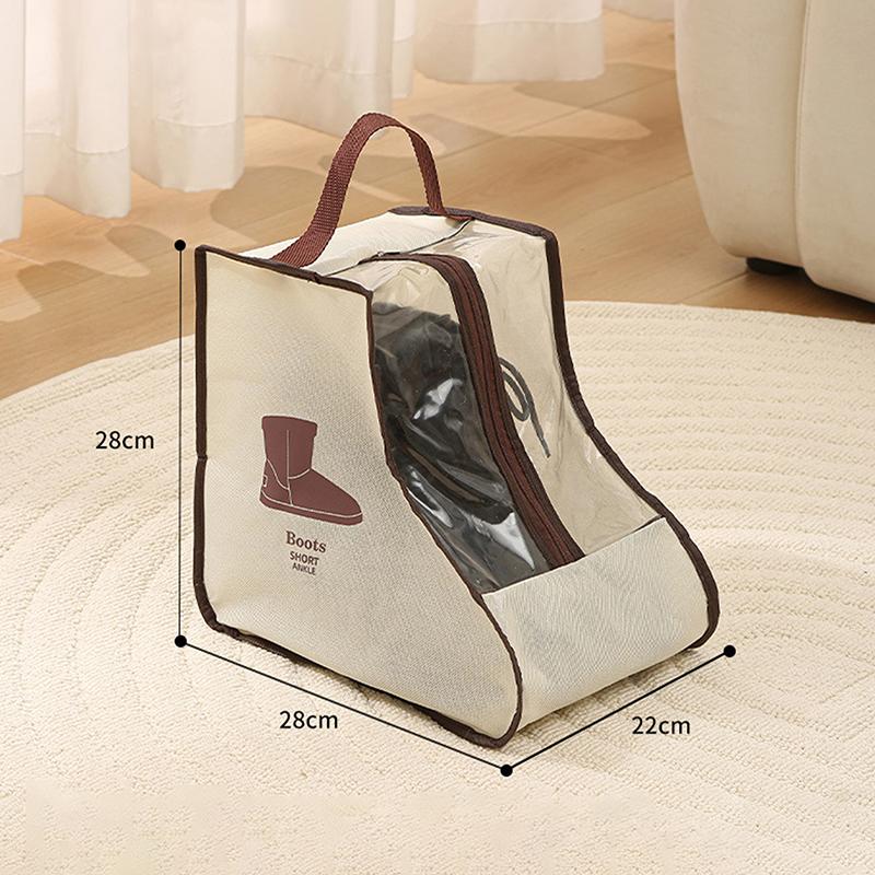 M-Multi-Functional Shoes Storage Bag With Handle Dustproof Boots Protector For Long & Ankle Boot Travel Pouch Shoe Organizer