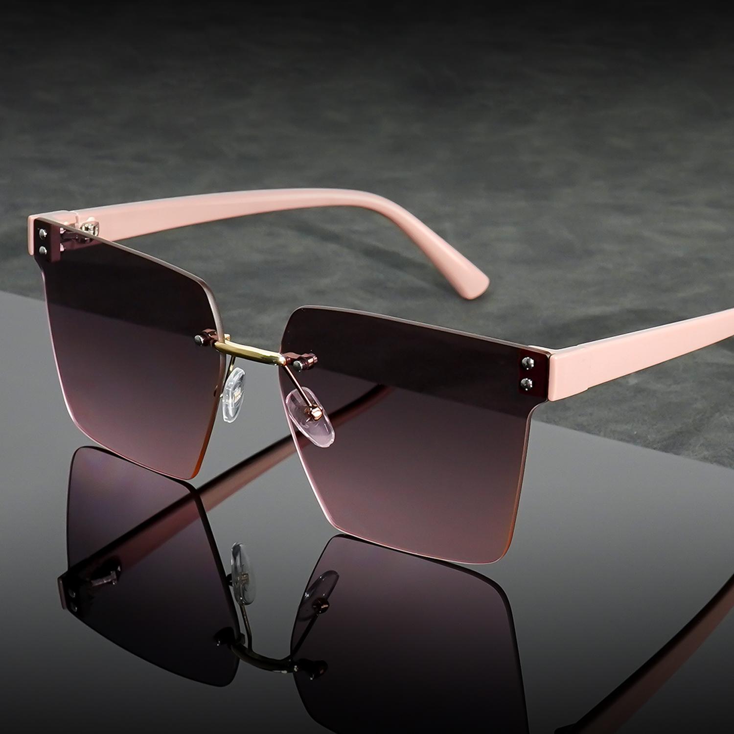 

Minimalist Fashion Trendy Frameless Sunglasses - Ultra-Lightweight Design - Ideal For Fashion Lovers Perfect For Or Daily Wear