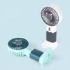 Innovative Lightweight Portable Cartoon Mini Electric Fan Featuring Built In Mobile Device Support For Easy Viewing Anytime
