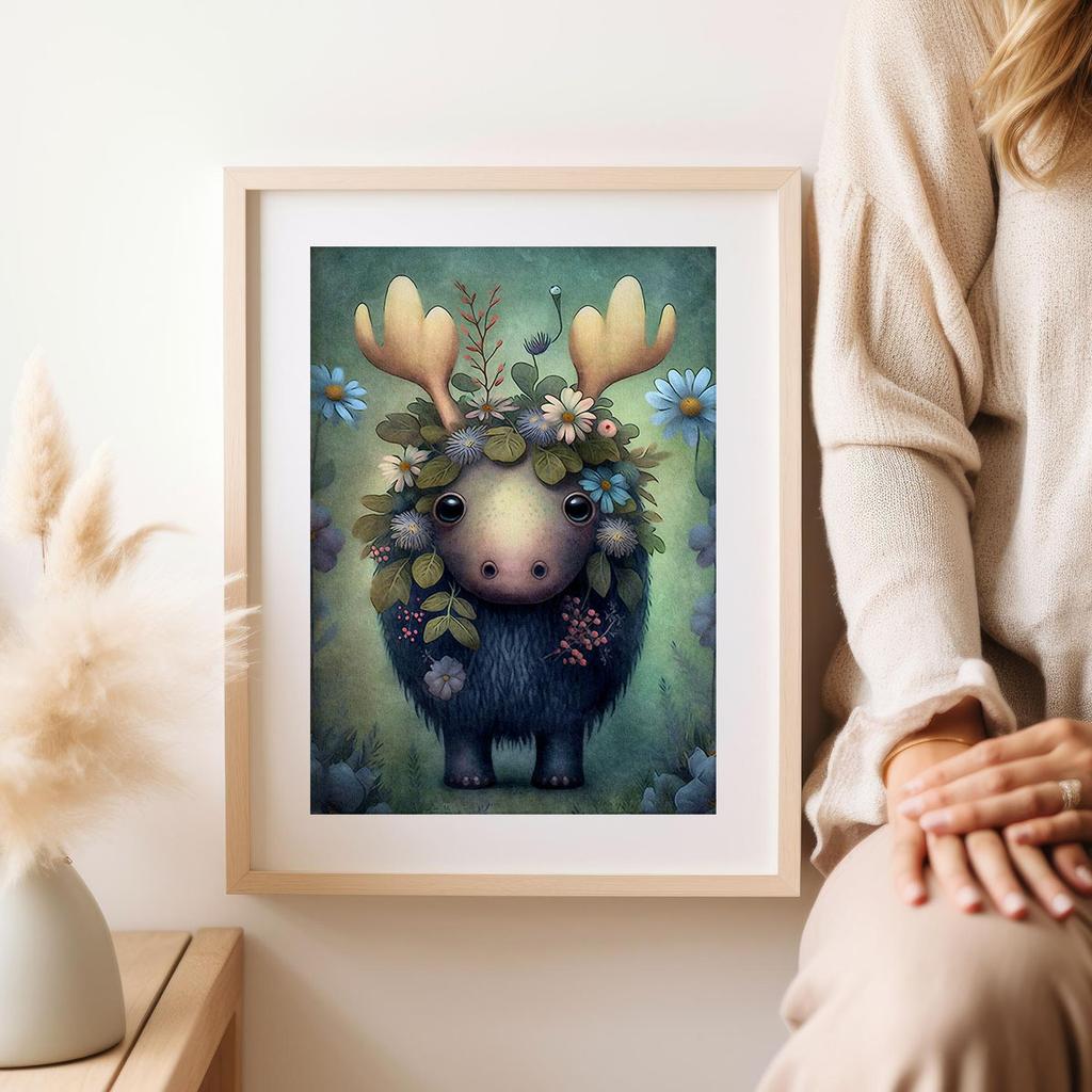 Poster for a Child Children's Pictures Moose