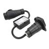 European 13 Pin To American 7 Way Plug Round Connector Trailer Light Electrical Converter