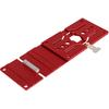 TOOLCOOL 340mm Track Saw Square Circular Saw Guide Rail Square Compatible with DeWalt Guide Rail (Red)