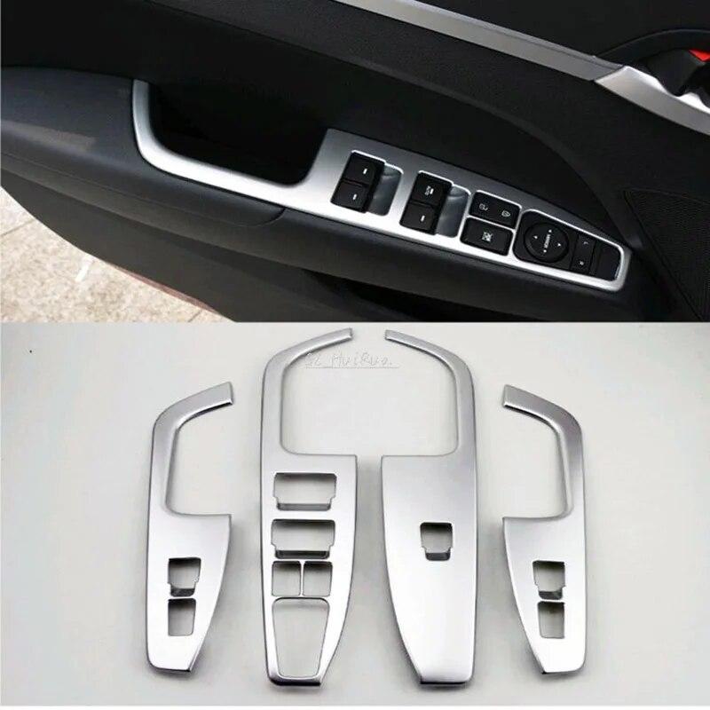 

Матовая внутренняя дверная крышка, накладка подлокотника, 4 шт. для Hyundai Elantra Avante 2016 2017