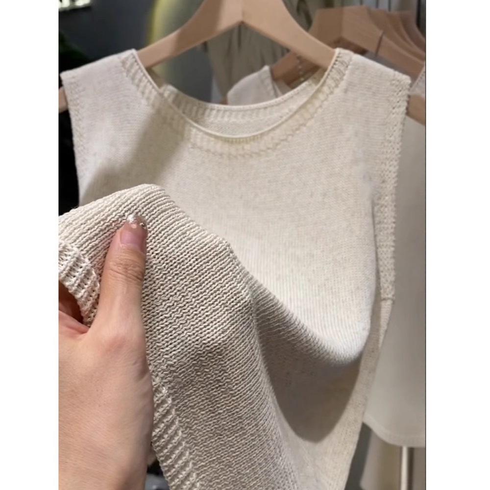 Highly recommended! Super comfortable Tencel linen knit vest for women - perfect summer sleeveless camisole.