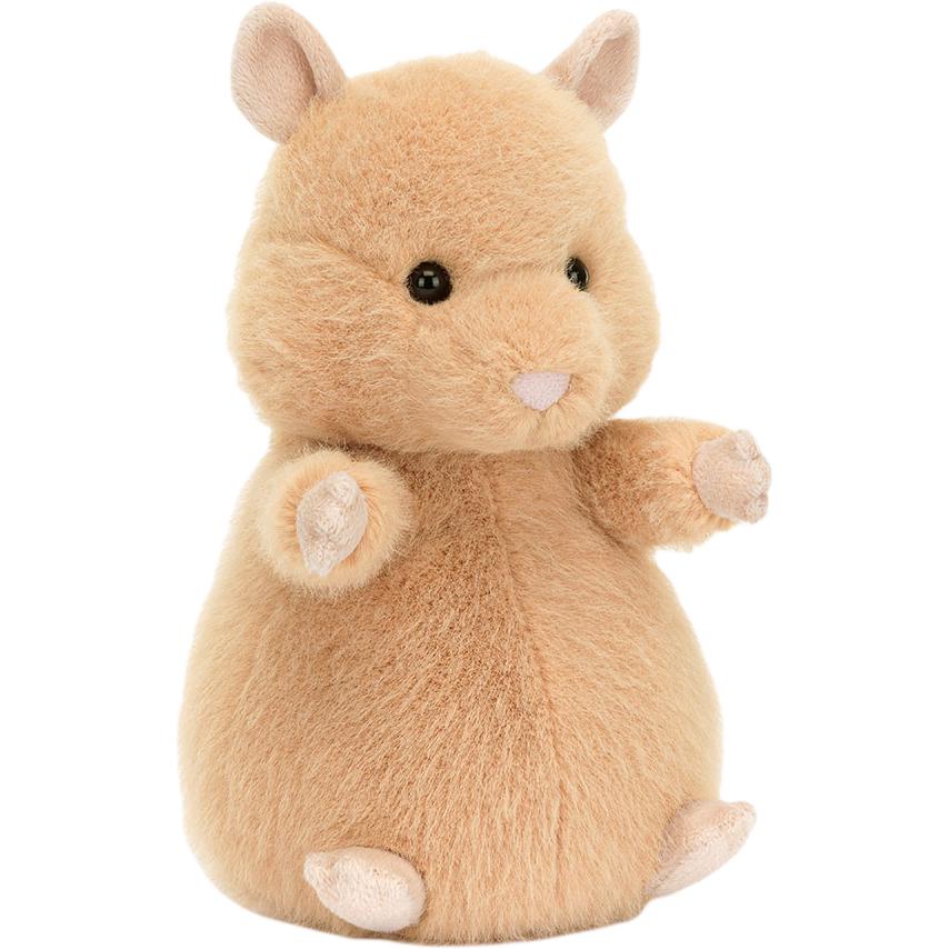 JELLYCAT Forest Animals Hank Hamster Creative Cute Shape Doll Plush Doll Sitting 18cm Height