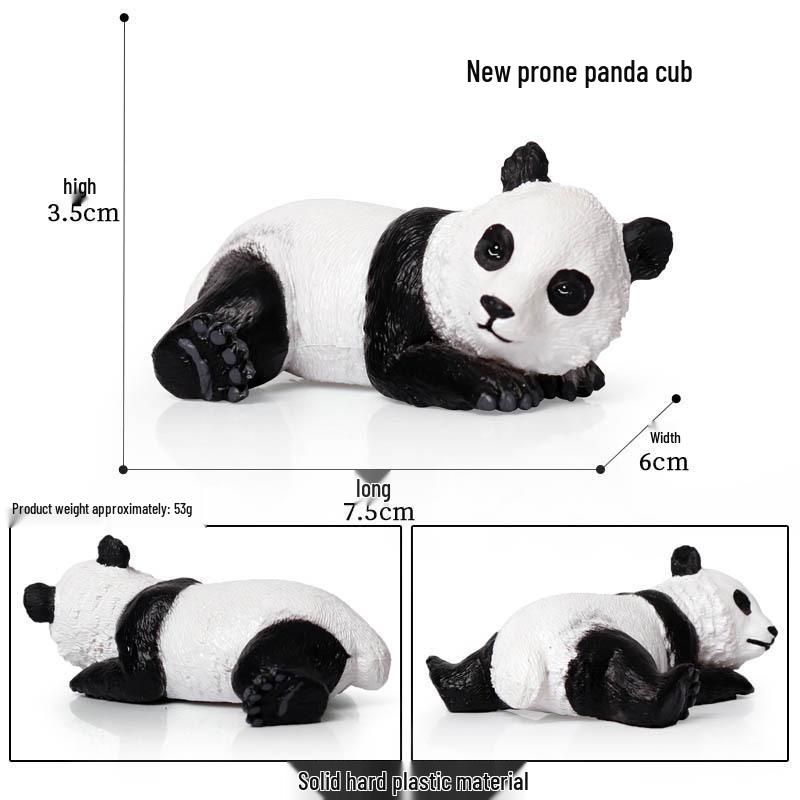 Giant Panda Bamboo Shoot Toy Set: Children s Zoo Simulation Ornament