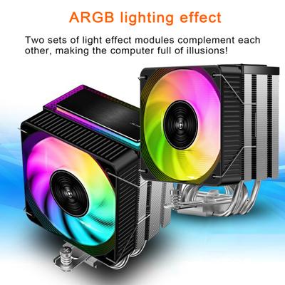 CPU Cooling Fan for LGA 1700/1200/115X for AM4/AM5 5V ARGB 4Pin PWM Quiet Large Air Flow
