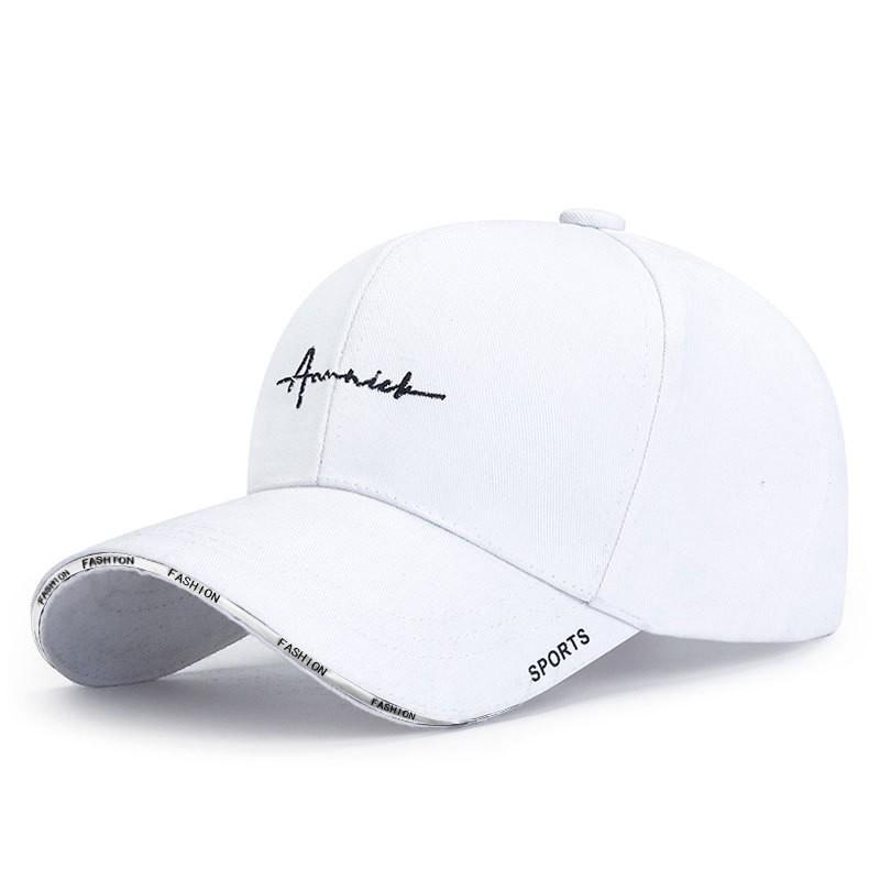 Korean-Style Trendy Unisex Sunshade Baseball Cap – Embroidered, Duckbill Design for Casual and Outdoor Wear.