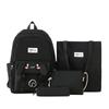 Backpack for Women's Schoolbag New Fashion Trendy Versatile Backpack Four Piece Bag for Primary and Secondary School Students
