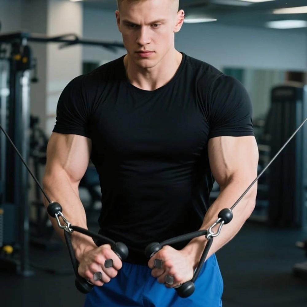 1 Pair Anti-Slip Weightlifting Hand Grips Double-Sided Pull-Up Grips Weight Lifting