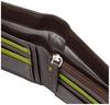 Bifold Wallet with Medium Bill Chocolate [Head] Men's L-Shaped Compartment,