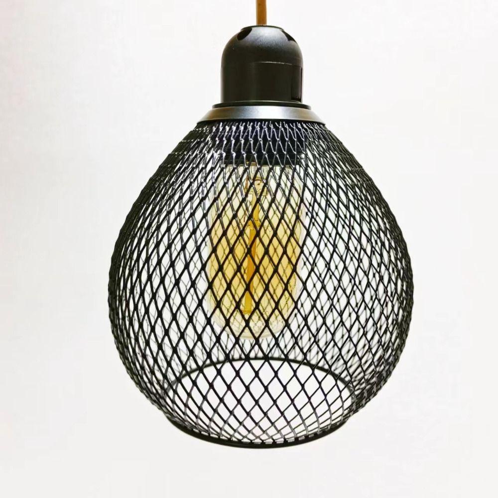 Eisen Pendelleuchten Lampenschirm Ausgehöhlter Kronleuchter Lampenschirm Muschel Lampenabdeckungen Restaurant