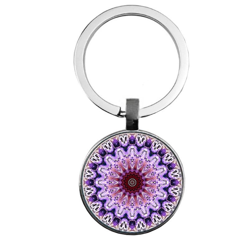 Keychain Accessories Pendant Floral Thanksgiving Text Good Friends Retro Personalized Keychain Gift Pendant