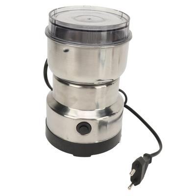 Elektrische Gewürzmühle Edelstahl Ein-Knopf-Bedienung Mini Gewürz-Getreidemühle für Bohnen Gewürze