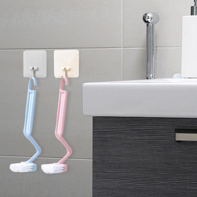 2Pcs Toilet Cleaning Brushes with Long Handle Lightweight V-Type Curved Toilet Brushes