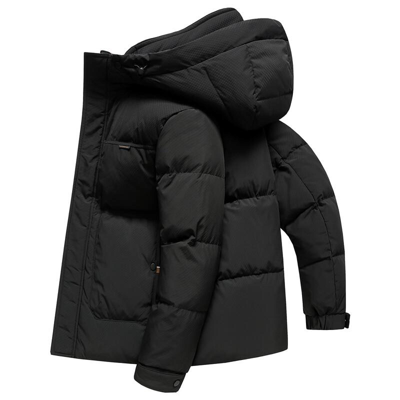 Xuezhongfei Men s Stylish Hooded Winter Down Jacket XL