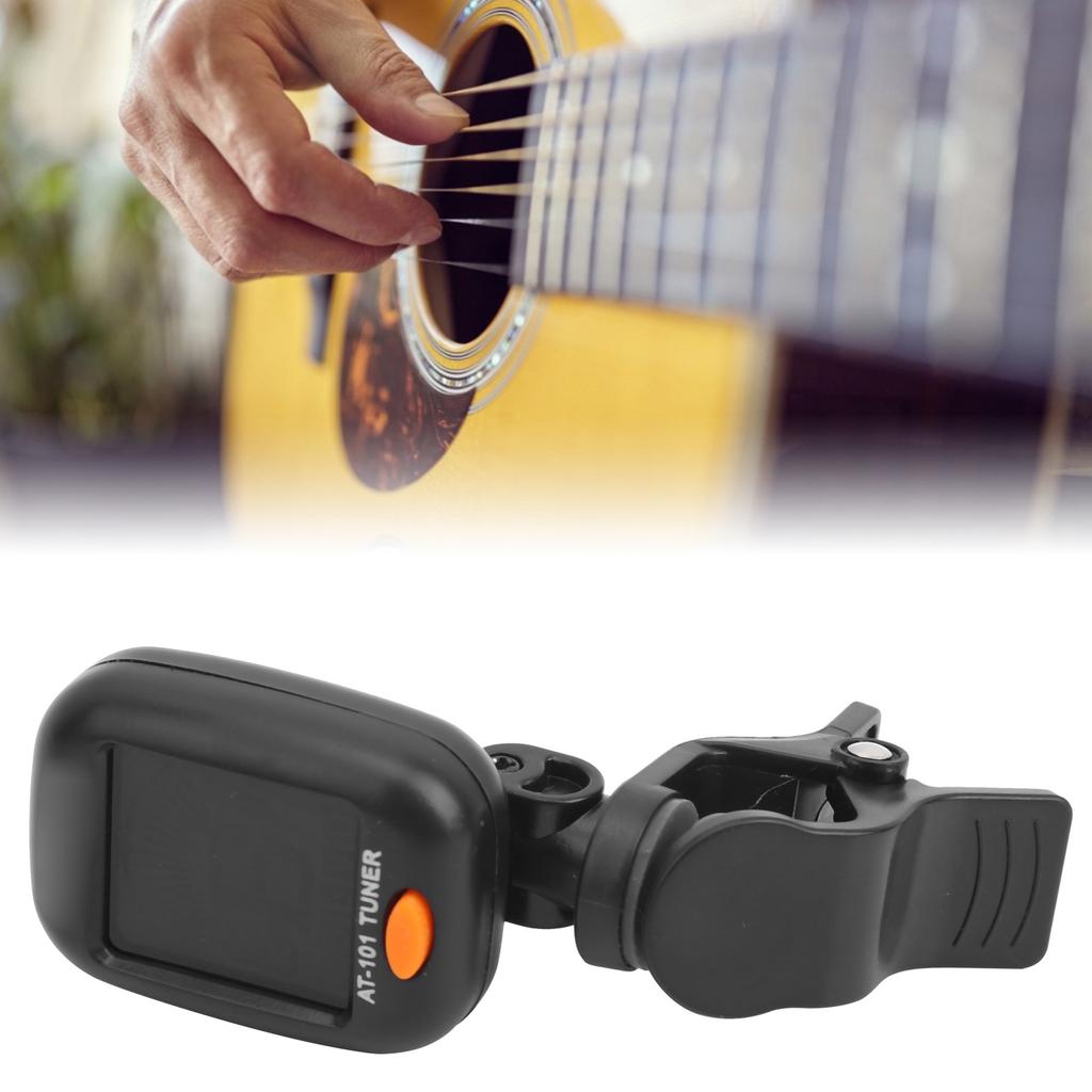AROMA AT101 Guitar Tuner Universal Ukulele Bass ClipOn Musical Instrument Accessories