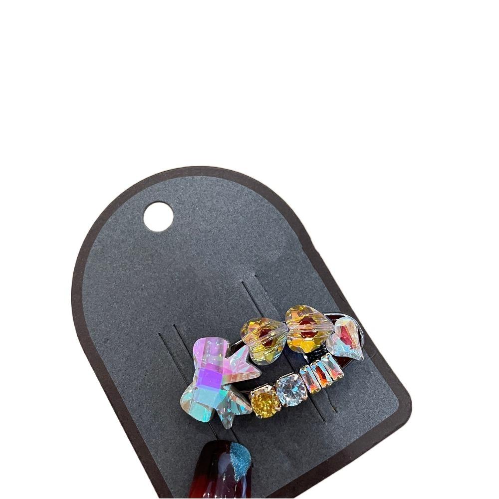 

Korean Style Crystal Hairpins Fashion Bangs Clip for Women Rhinestone Hair Clips for Girls Style 2