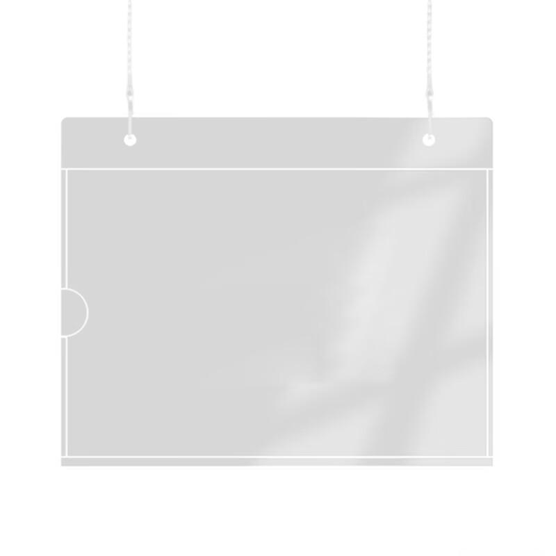 Double-Layer Acrylic A4 Horizontal Display Card Slot (10-Pack)