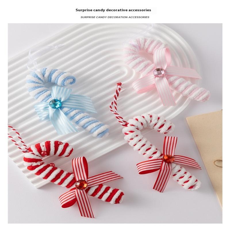 Colorful Candy Cane Xmas Tree Decorations Festive Striped Lightweight Christmas Pendants 2025 Xmas Decorations For Home Decors