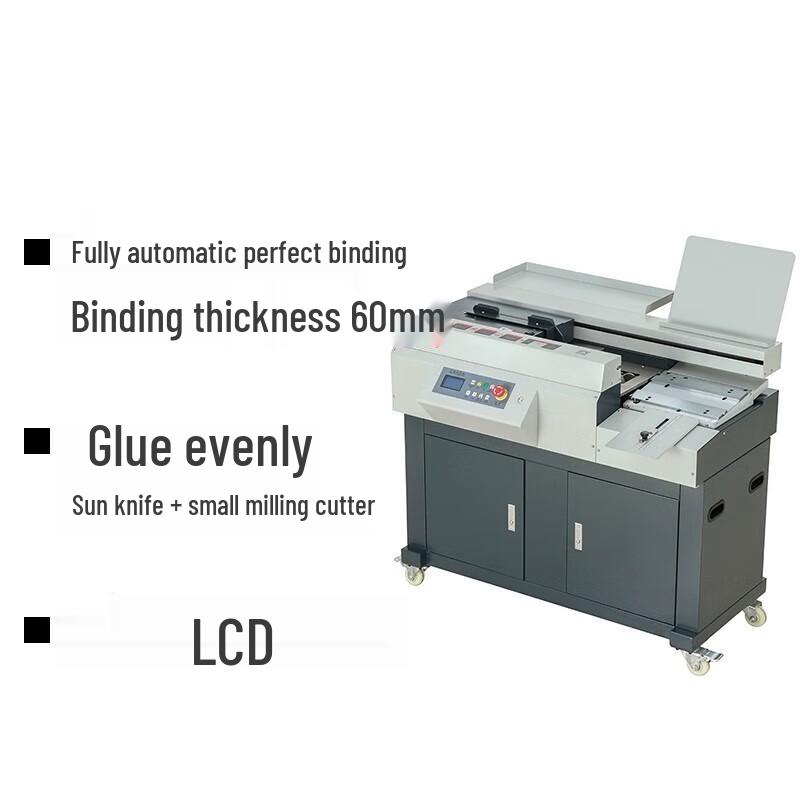 AURORA 60mm Fully Automatic Wireless Glue Binding Machine CN plug (adapter included)