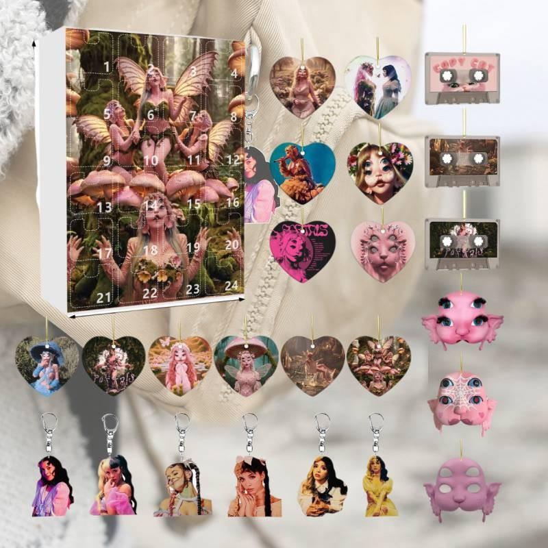 Martinez Melanie 24pcs Blind Box Xmas Gift Figurine Christmas Pendant Countdown