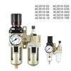 AC3010-03 AC3010-02 Source Treatment Pneumatic Compressed Air Filter Pressure Regulator Lubricator Automatic Drainage 1Pcs(AC3010-02)